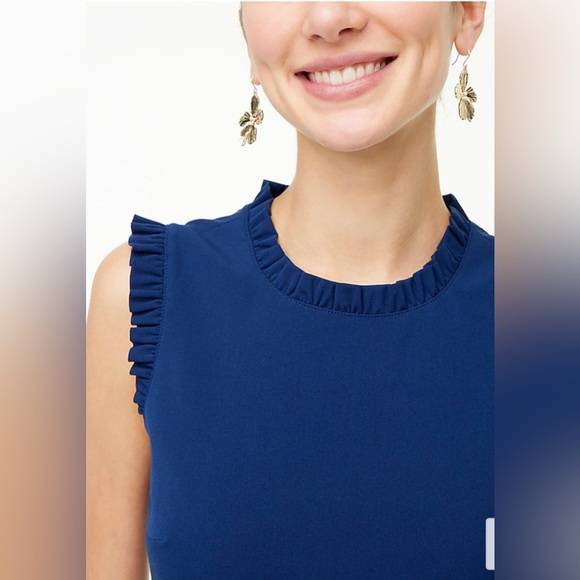 J.Crew Ruffleneck Suit Dress. - Picture 2 of 10